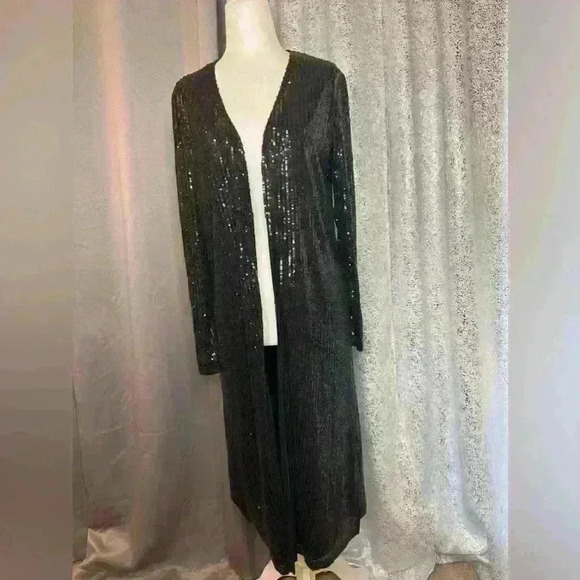 Other - Never worn black sequined duster.